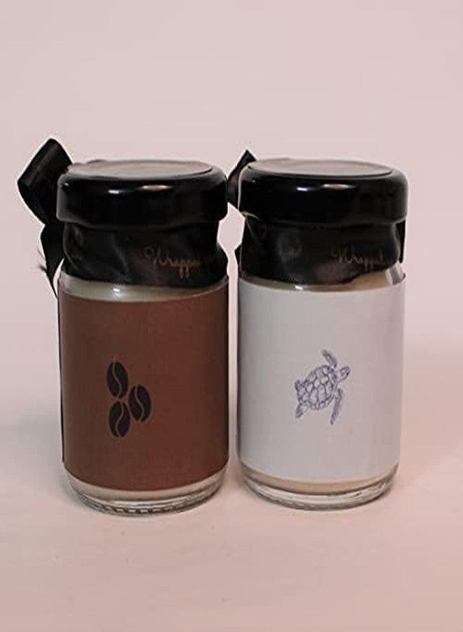 Wrapped up Love Sorry Gift Set Mini Scented Candles (Marine Melody and Roasted Coffee) Pack of 2 - Image 5